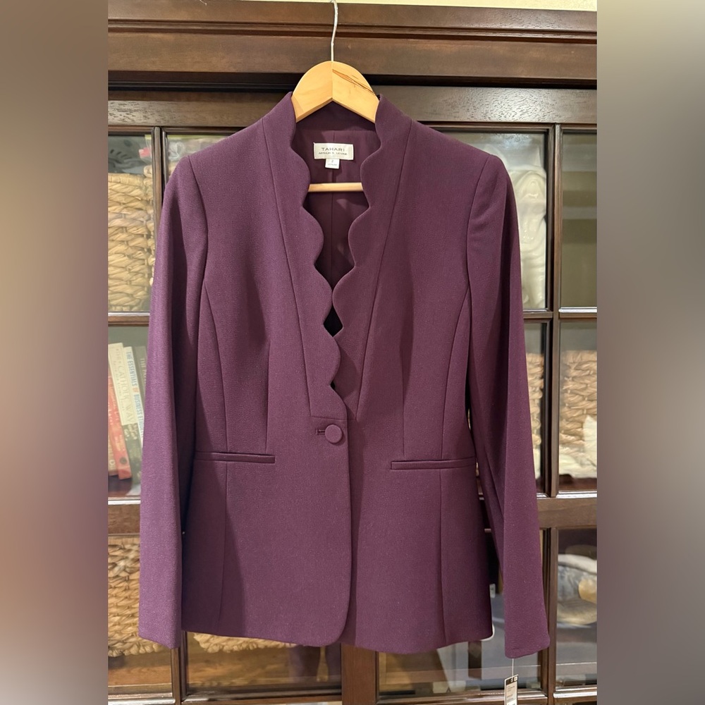 Tahari Purple Blazer